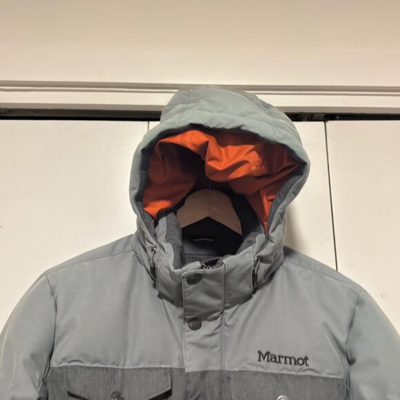 $495 Marmot 700 Down Fill Puffer Hooded Jacket/ Coat / Wiinter Parka - Medium - Picture 10 of 13